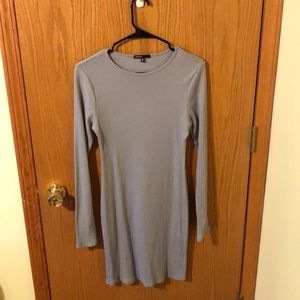 Love culture light blue bodycon long sleeve dress